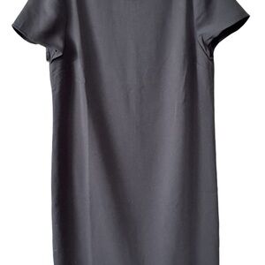 J. Crew Black ss Midi Dress NWT Sz 10 Office